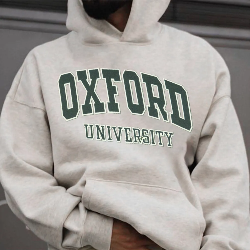 Oxford University Men's Streetwear Casual Hoodies sold by Shopnova product image thumbnail 2