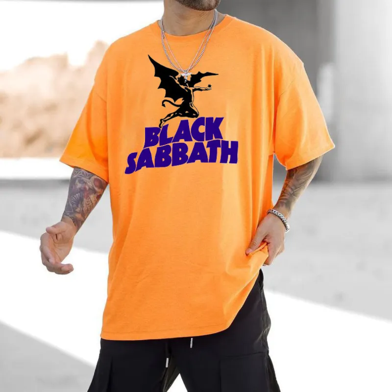 Black Sabbath Rock Music Graphic Print Casual Men's T-Shirt sold by Shopnova