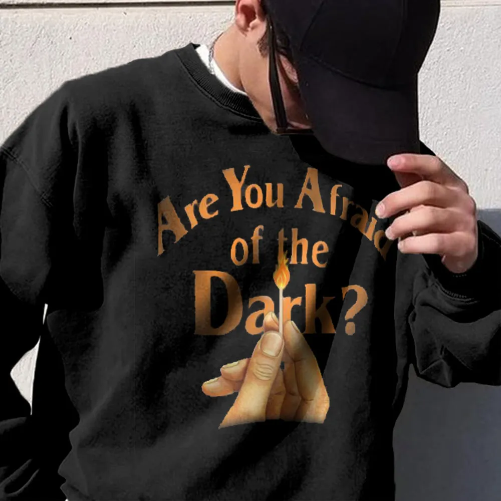 Alphabet Graphic Print Men's Crew Neck Sweatshirt sold by Shopnova product image thumbnail 2