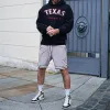 Texas Print Men's Fleece Oversize Hoodie Black 320g sold by Shopnova