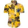 Cotton And Linen Printed Pocket Button-down Shirt sold by Shopnova