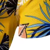 Cotton And Linen Printed Pocket Button-down Shirt sold by Shopnova