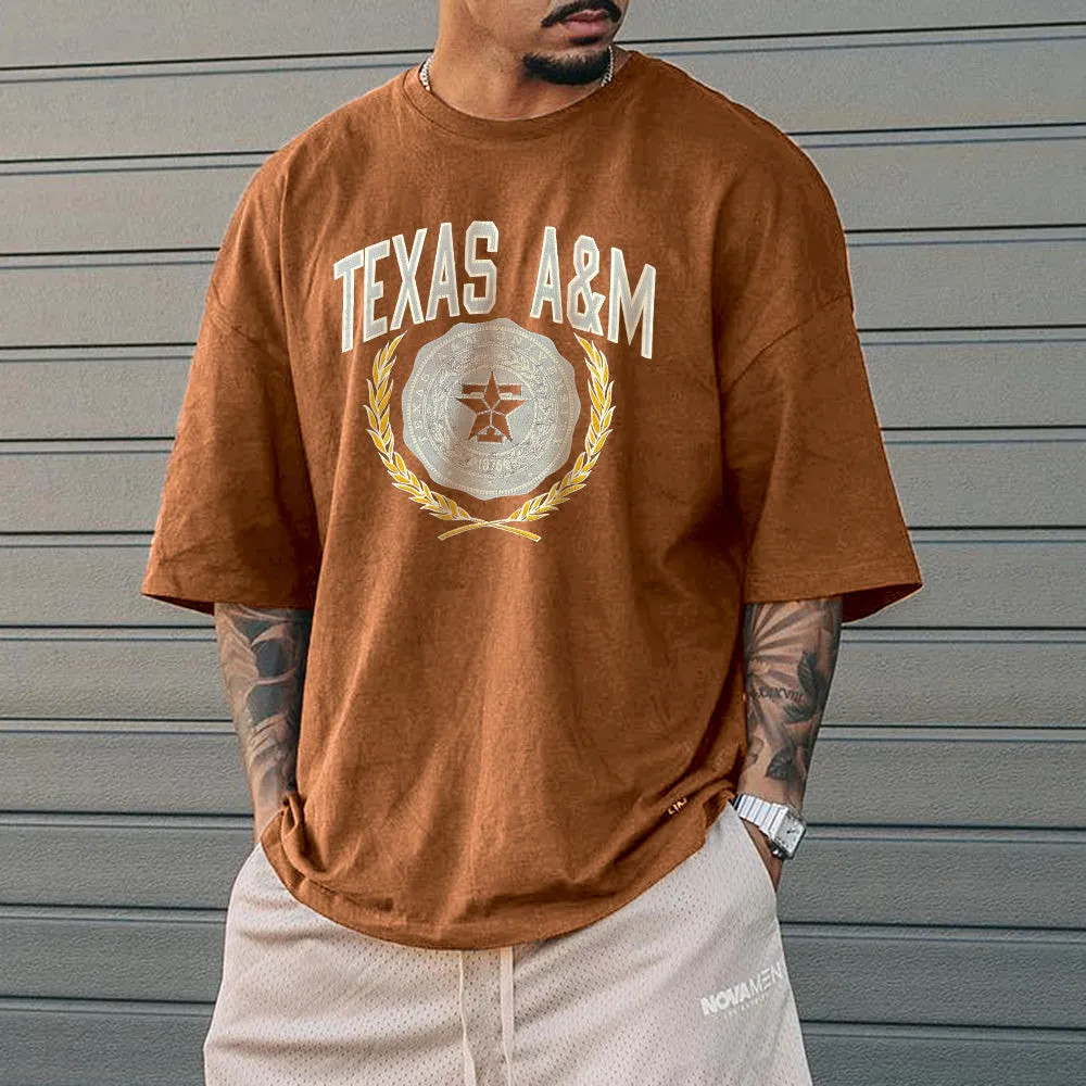 Texas Graphic Print Casual Men's T-Shirt sold by Shopnova