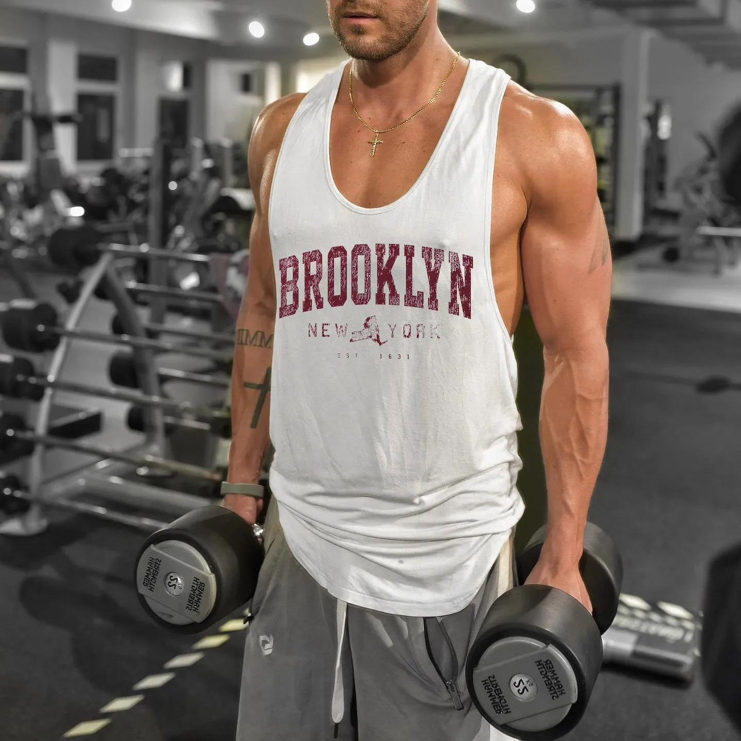 Brooklyn New York Men's Tank Top sold by Shopnova
