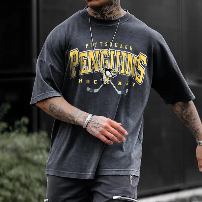 Pengiuns Men's Summer Fahsion T-Shirts sold by Shopnova