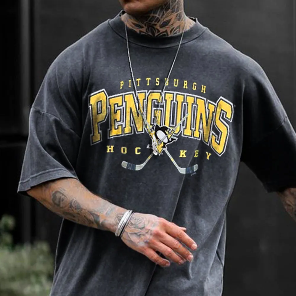 Pengiuns Men's Summer Fahsion T-Shirts sold by Shopnova product image thumbnail 2