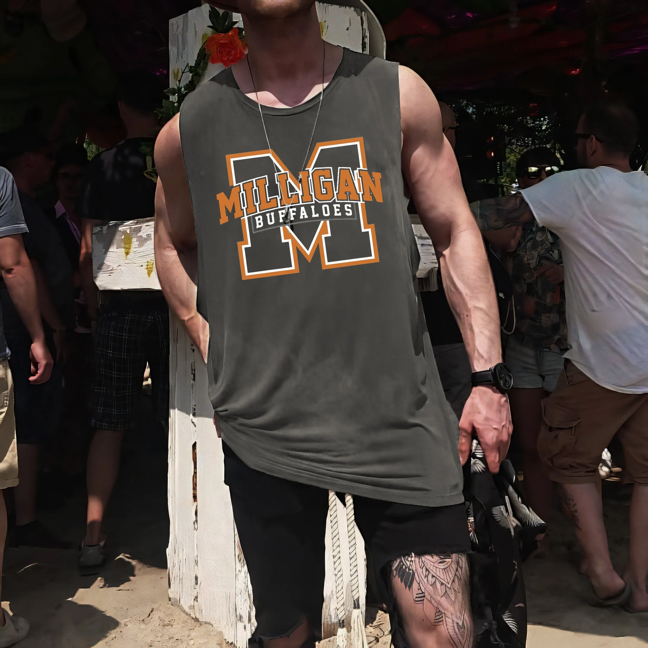 Michigan Buffaloes Casual Men's Tank Top sold by Shopnova product image thumbnail 2