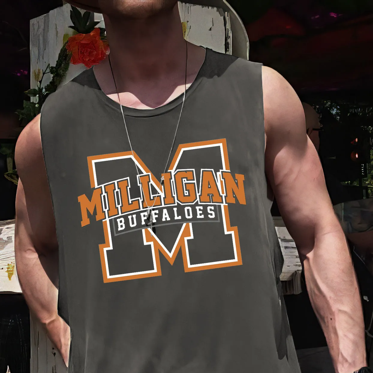 Michigan Buffaloes Casual Men's Tank Top sold by Shopnova product image thumbnail 3