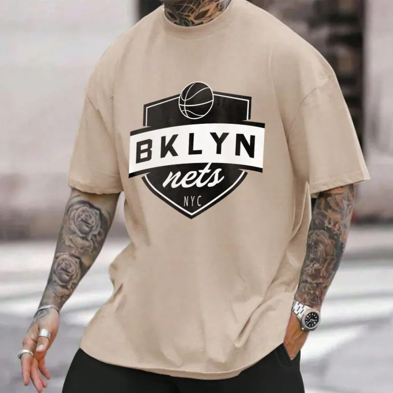 Brooklyn Nets Men's Cotton T-shirt sold by Shopnova