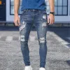Wool Ripped Patch Denim Pants sold by Shopnova