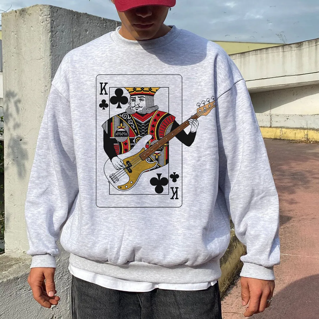 Poker Graphic Print Men's Crewneck Sweatshirt sold by Shopnova