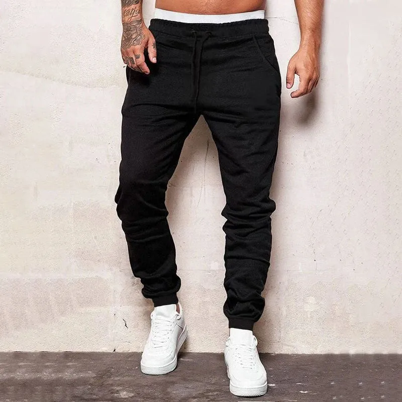 Clearance-Casual printed solid sweatpants sold by Shopnova product image thumbnail 2