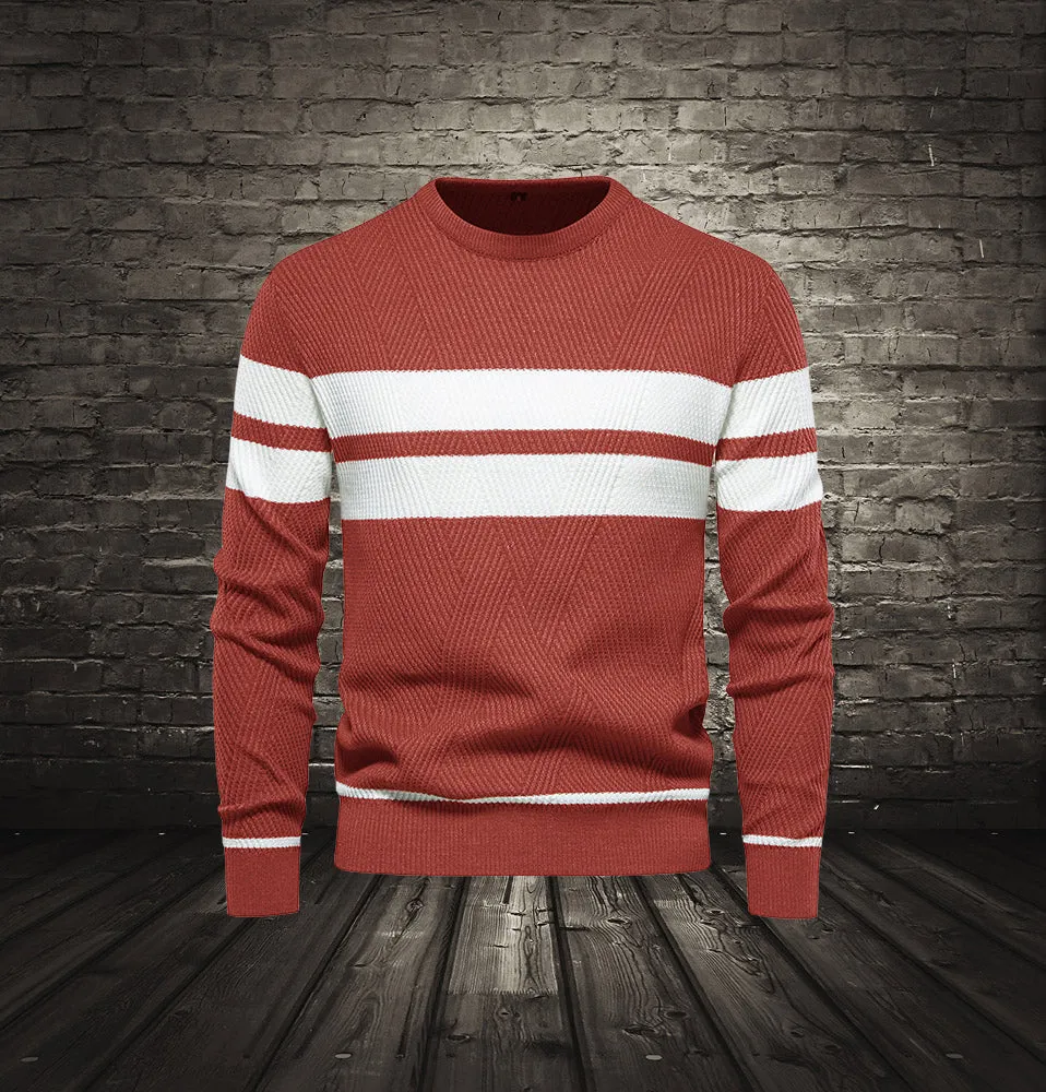 Striped Color-block Men's Sweater sold by Shopnova product image thumbnail 4