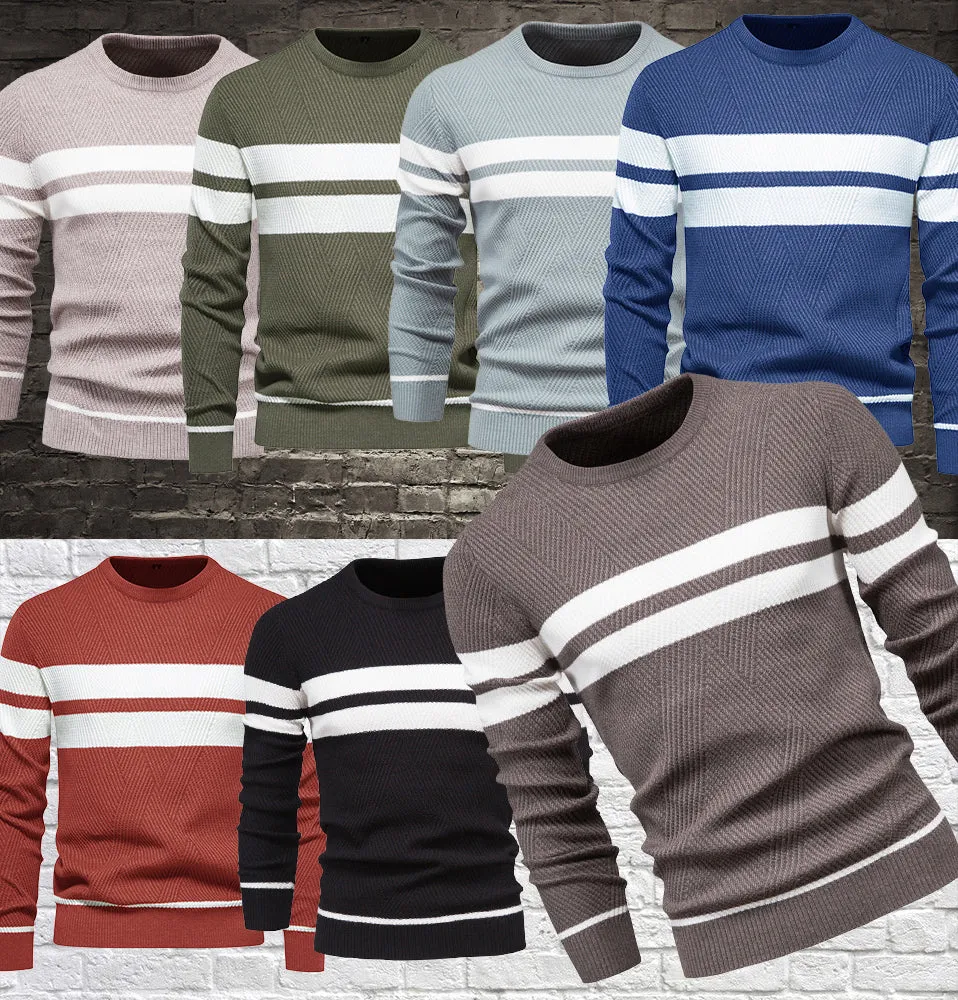 Striped Color-block Men's Sweater sold by Shopnova product image thumbnail 2