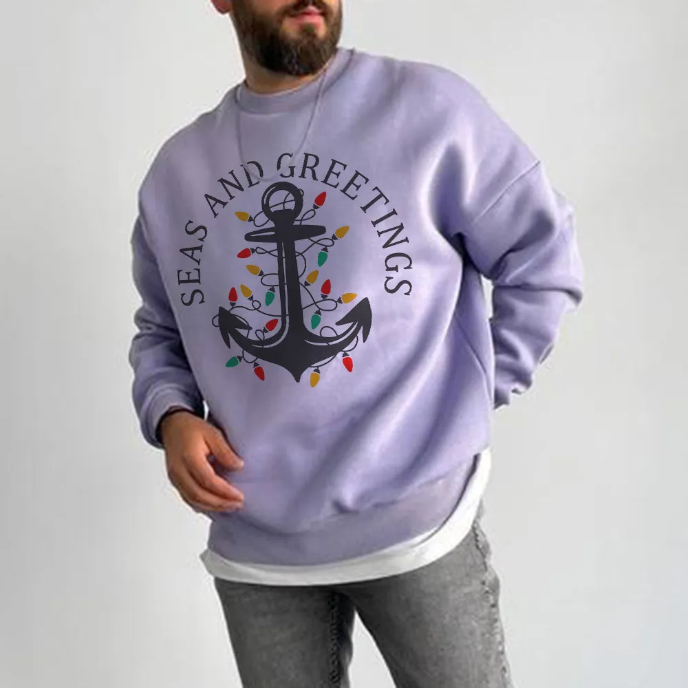 Men's Fashion Round Neck Pullover Sweatshirts sold by Shopnova product image thumbnail 2