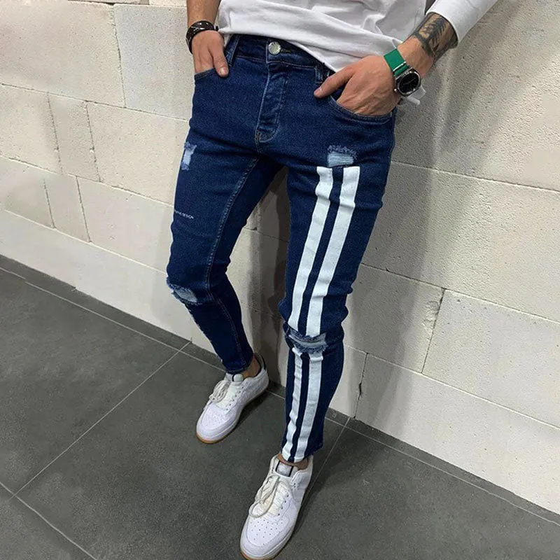 Wool Ripped Patch Denim Pants sold by Shopnova product image thumbnail 4