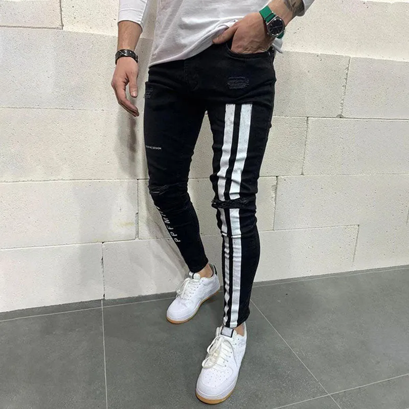 Wool Ripped Patch Denim Pants sold by Shopnova product image thumbnail 3