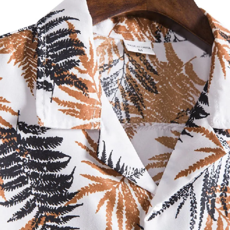 Cotton And Linen Printed Pocket Button-down Shirt sold by Shopnova product image thumbnail 3