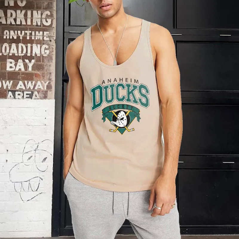 Anaheim Ducks Men's Sports Casual Tank Tops-A sold by Shopnova product image thumbnail 3