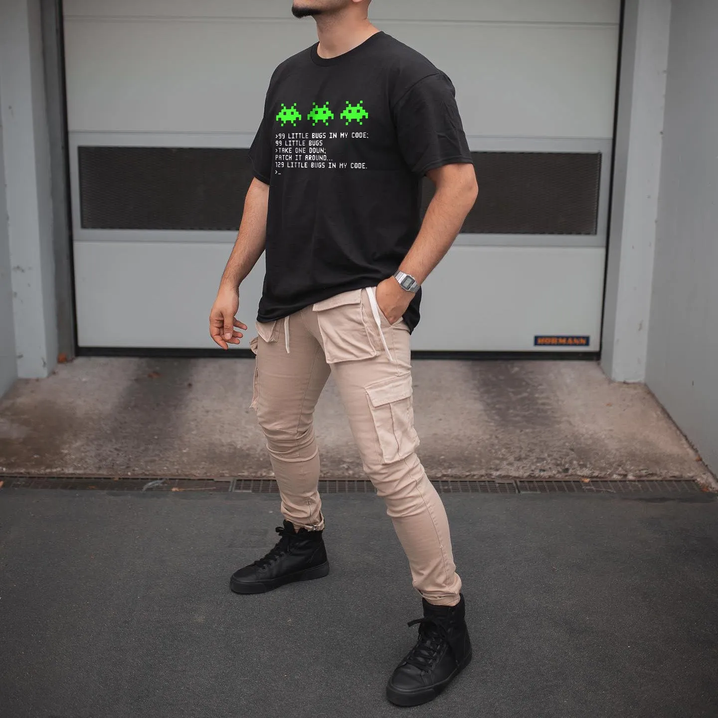 99 LITTLE BUGS Geek Graphic Men's T-Shirt sold by Shopnova product image thumbnail 2