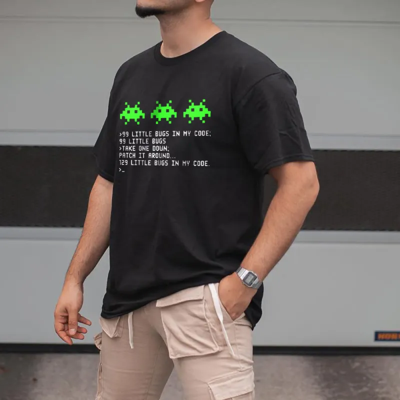 99 LITTLE BUGS Geek Graphic Men's T-Shirt sold by Shopnova