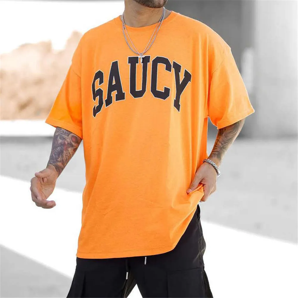 Street Trend Casual Monogram Print Crew Neck T-Shirt sold by Shopnova