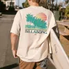 Beach Vacation Coconut Tree Graphic Print Casual Men's T-Shirt sold by Shopnova