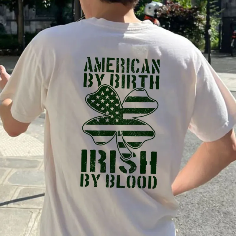American Flag Clover Tee Cross-Cultural Pride T-shirt sold by Shopnova