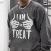 Halloween Graphics Casual Men's Crew Neck Sweatshirt sold by Shopnova