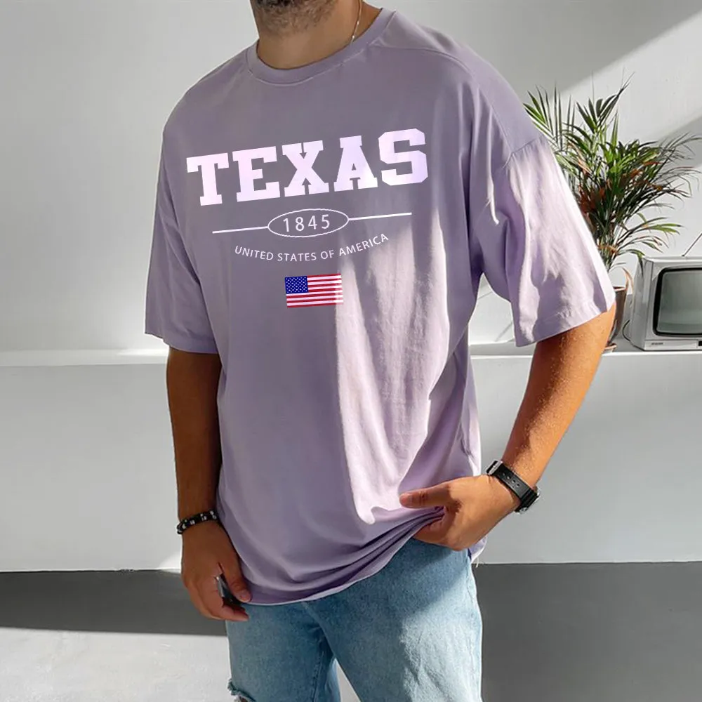 Texas Men's Stylish Oversized T-Shirts sold by Shopnova