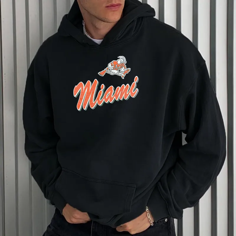 Miami Hurricanes Fleece Hoodie sold by Shopnova