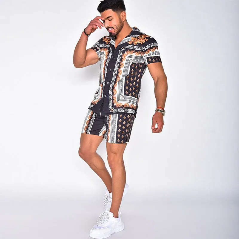 Men's Hawaiian Shirt & Shorts Set Two Pieces sold by Shopnova product image thumbnail 5