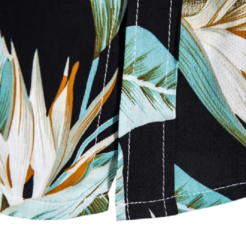 Cotton And Linen Printed Pocket Button-down Shirt sold by Shopnova product image thumbnail 5