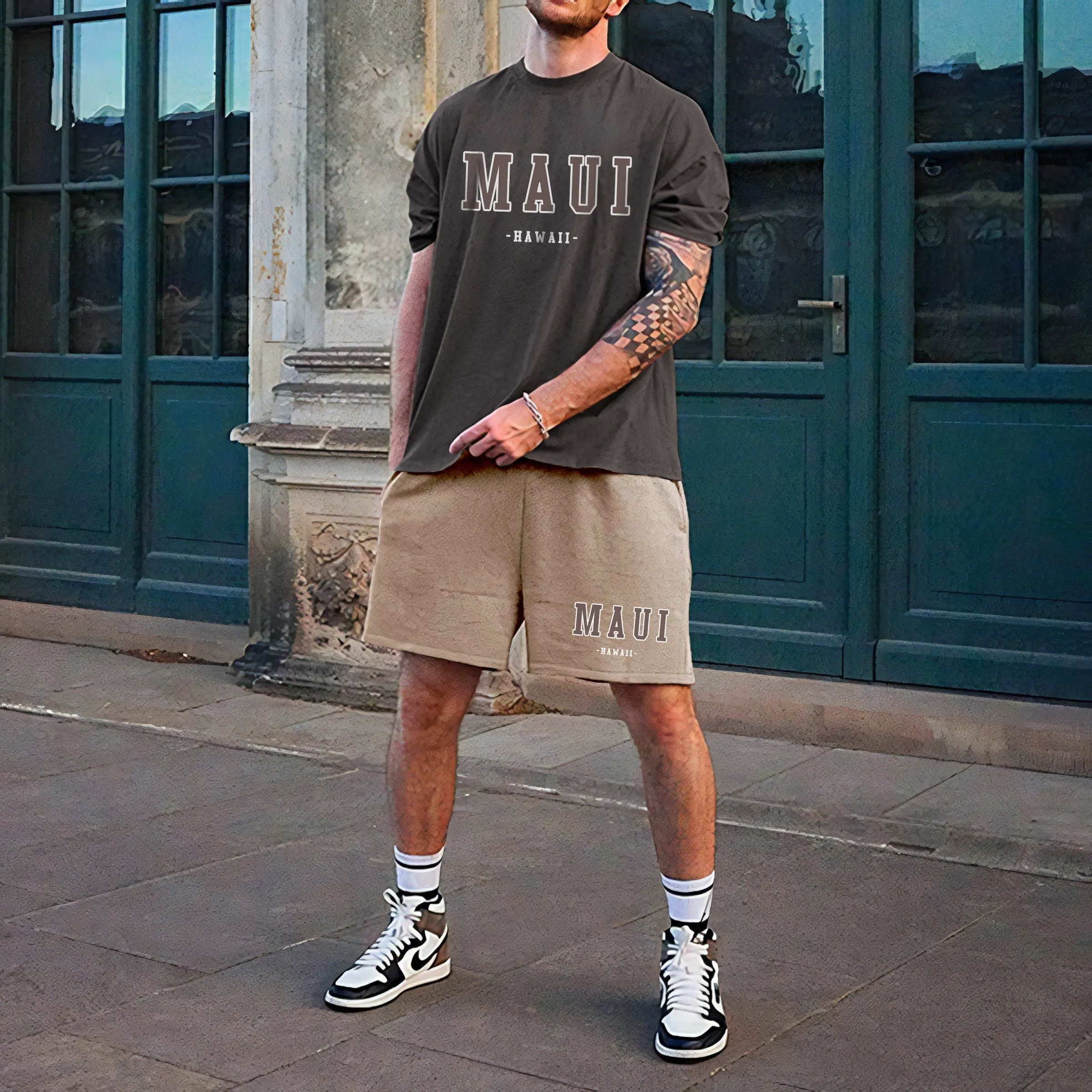 Maui Men's Streetwear Fashion Sport Tracksuits sold by Shopnova