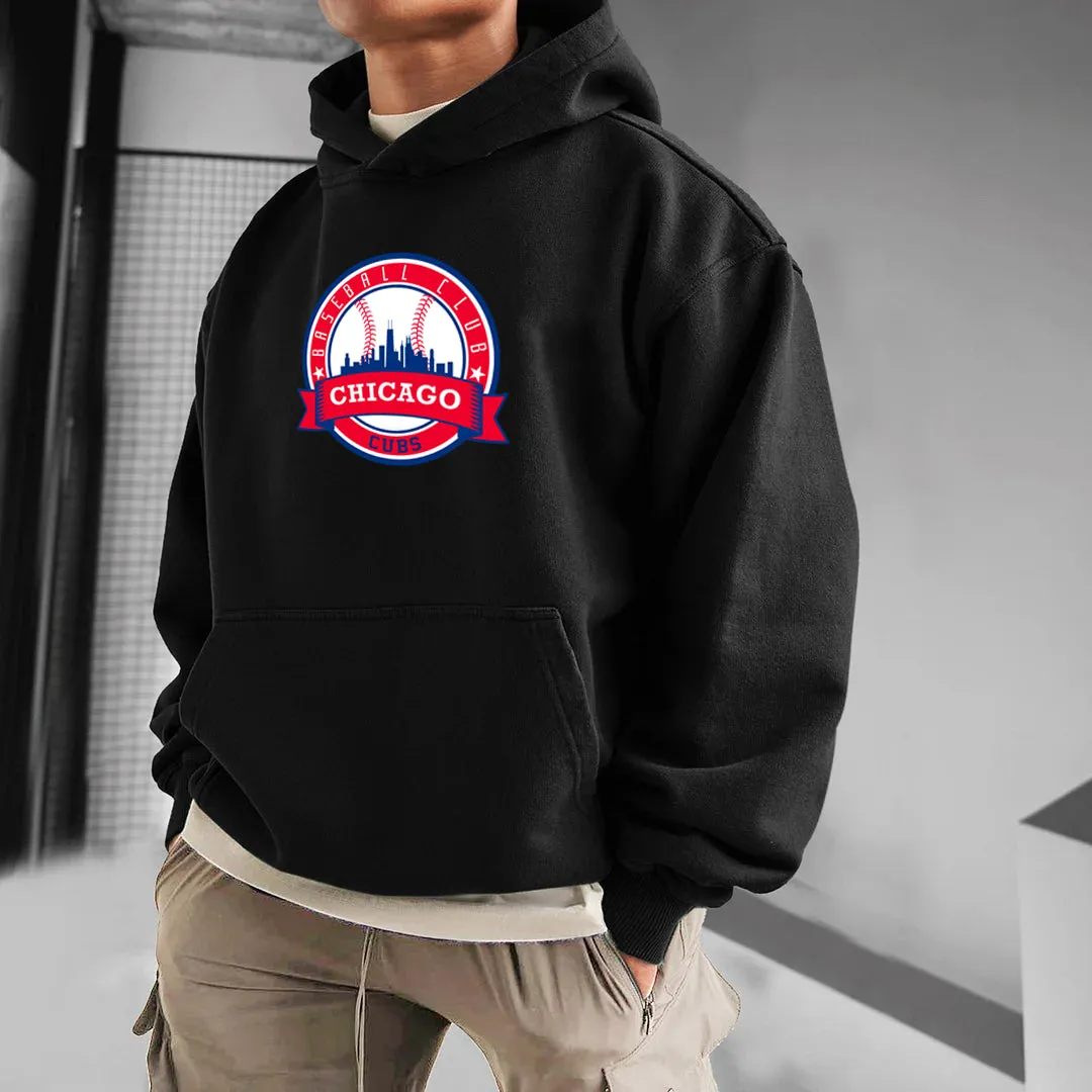 Chicago Cubs Baseball Men's Fleeced Hoodie sold by Shopnova