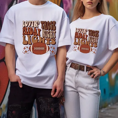 Football Friday Night Print Cotton T-shirt sold by Shopnova product image thumbnail 3