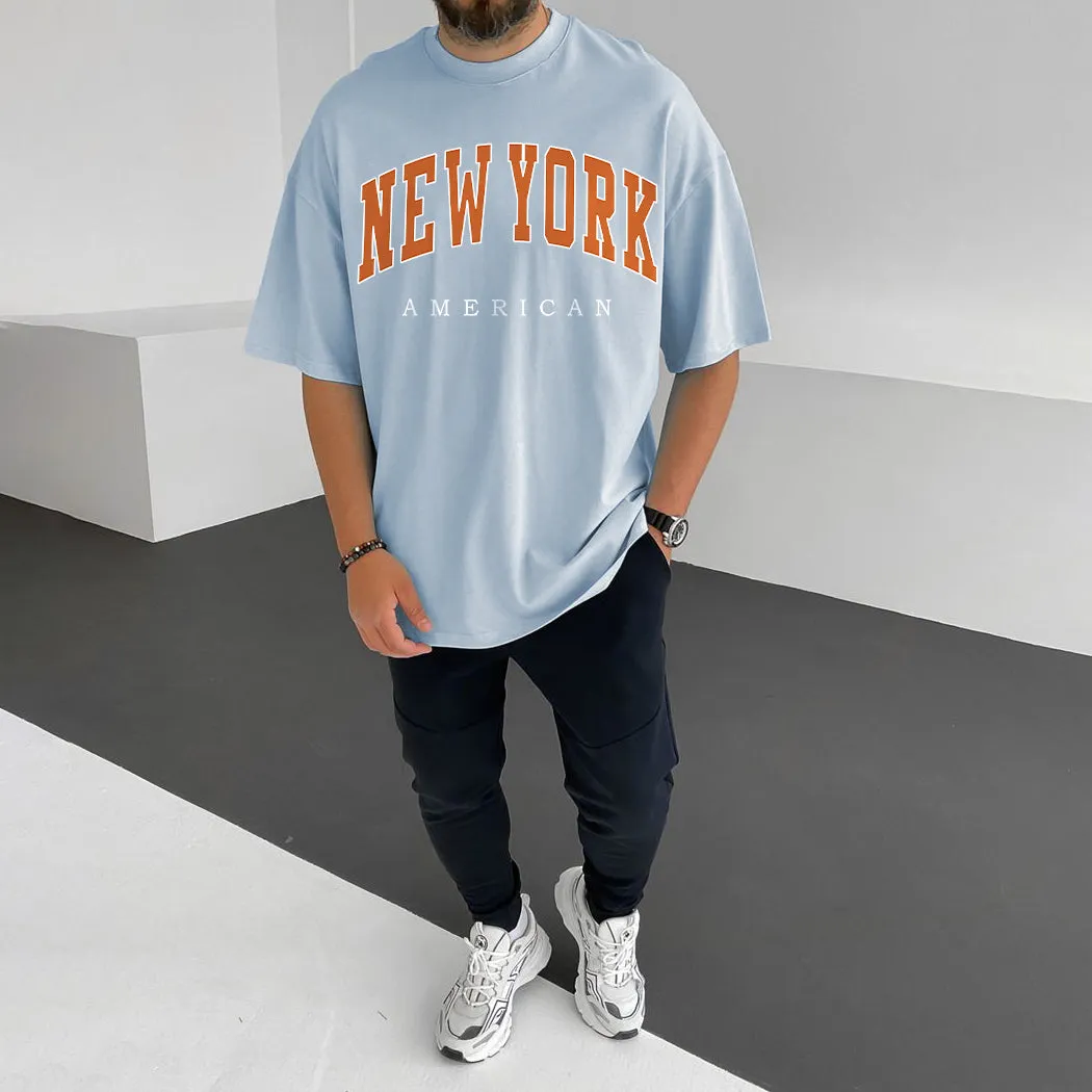 New York Men's Streetwear Casual T-Shirts sold by Shopnova product image thumbnail 2