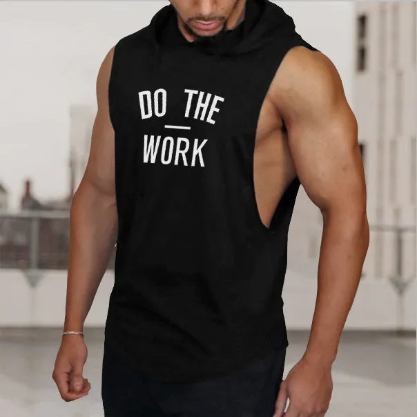 Letter Print Sports Knit Solid Summer Hooded T-Shirt Tank Top sold by Shopnova product image thumbnail 4