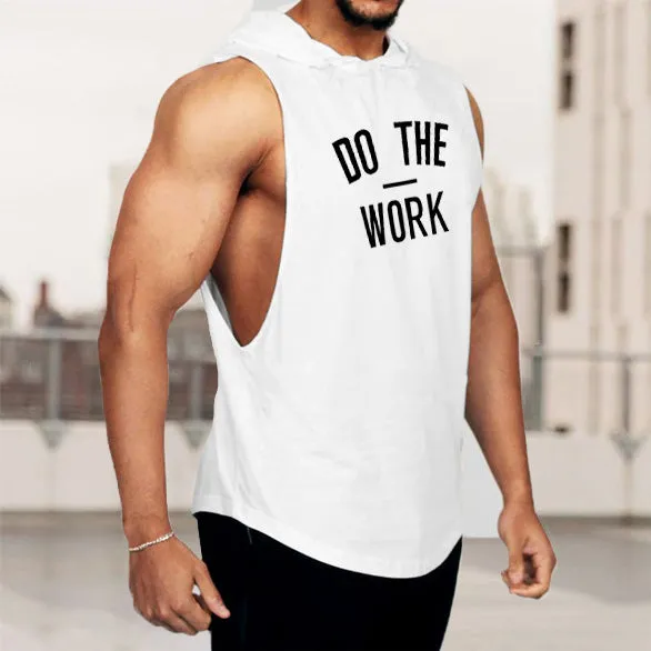 Letter Print Sports Knit Solid Summer Hooded T-Shirt Tank Top sold by Shopnova product image thumbnail 2