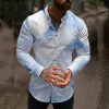 Geometric Pattern Personality Simple Long Sleeve Shirt sold by Shopnova