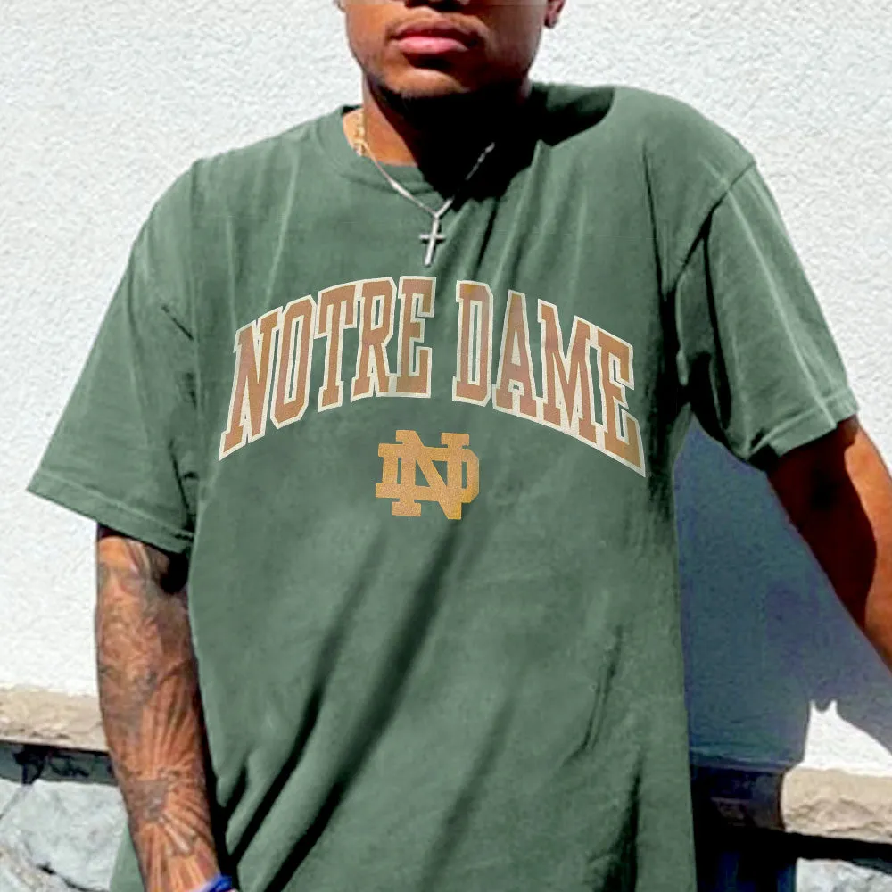 Notre Dame University Men's Oversized T-Shirts sold by Shopnova product image thumbnail 2