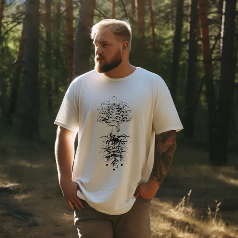 Norse Mythological Yggdrasil and the Midgard Serpent T-shirt sold by Shopnova product image thumbnail 2
