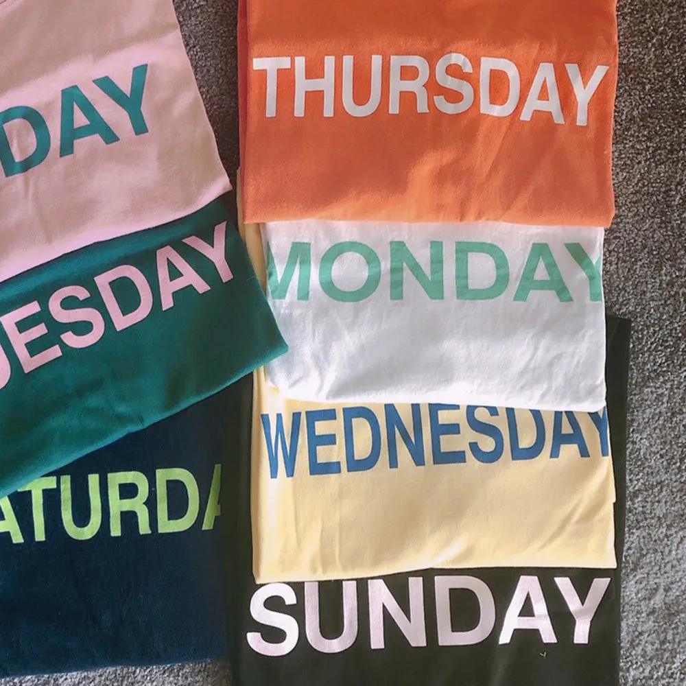 Monday to Sunday Casual T-Shirt 7 Pieces sold by Shopnova product image thumbnail 3
