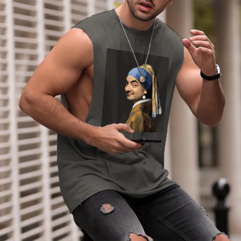 NOVAROPA™ Spoof Art Creative Print Men's Tank Top sold by Shopnova