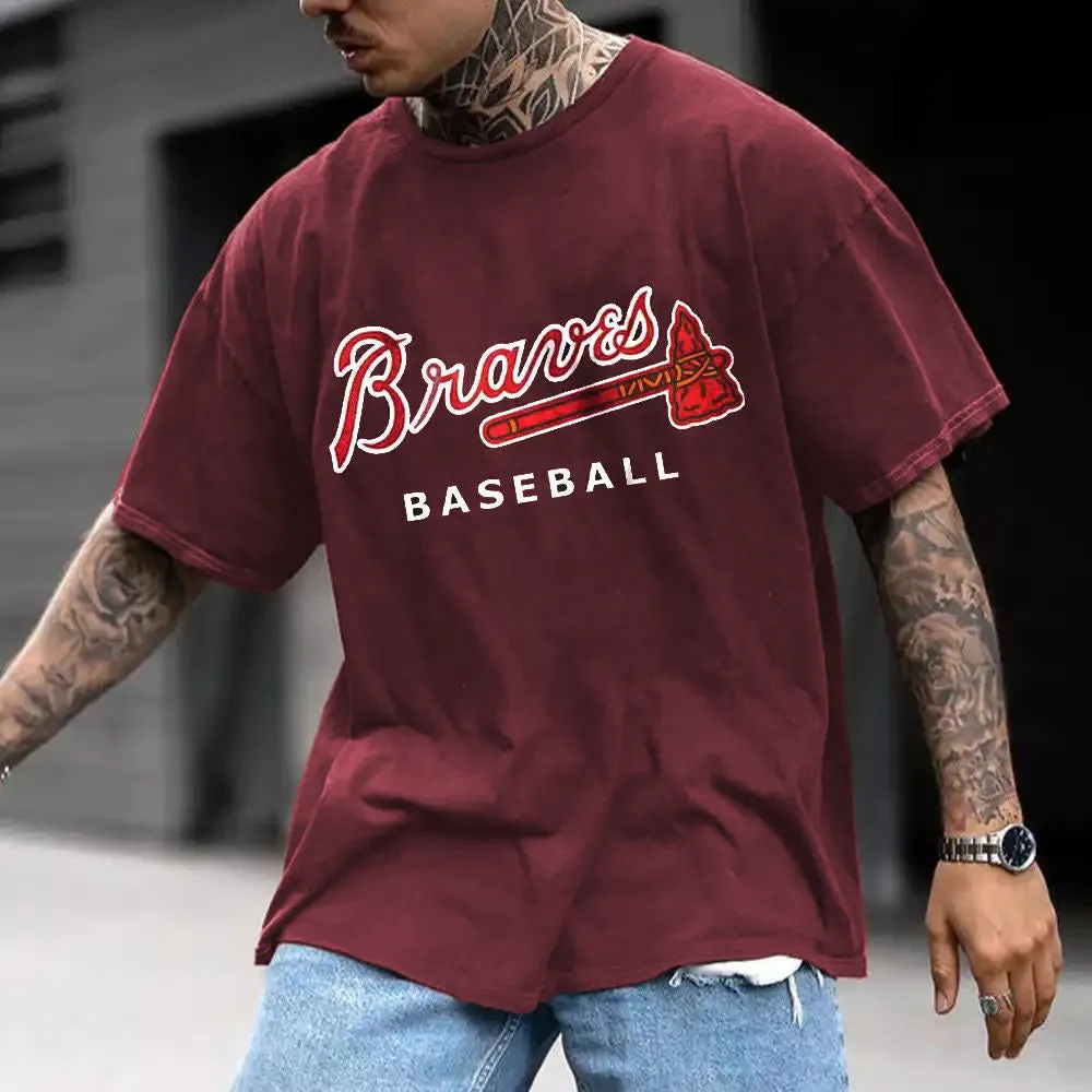 Atlanta Braves Men's Casual T-Shirts sold by Shopnova