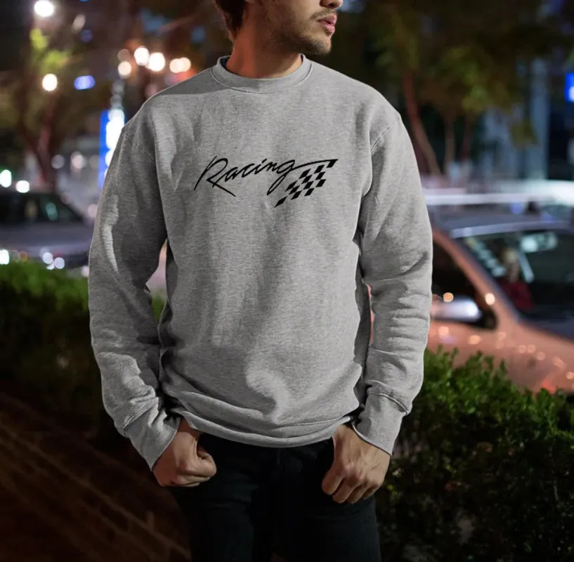 Racing Graphic Print Men's Sweatshirt sold by Shopnova