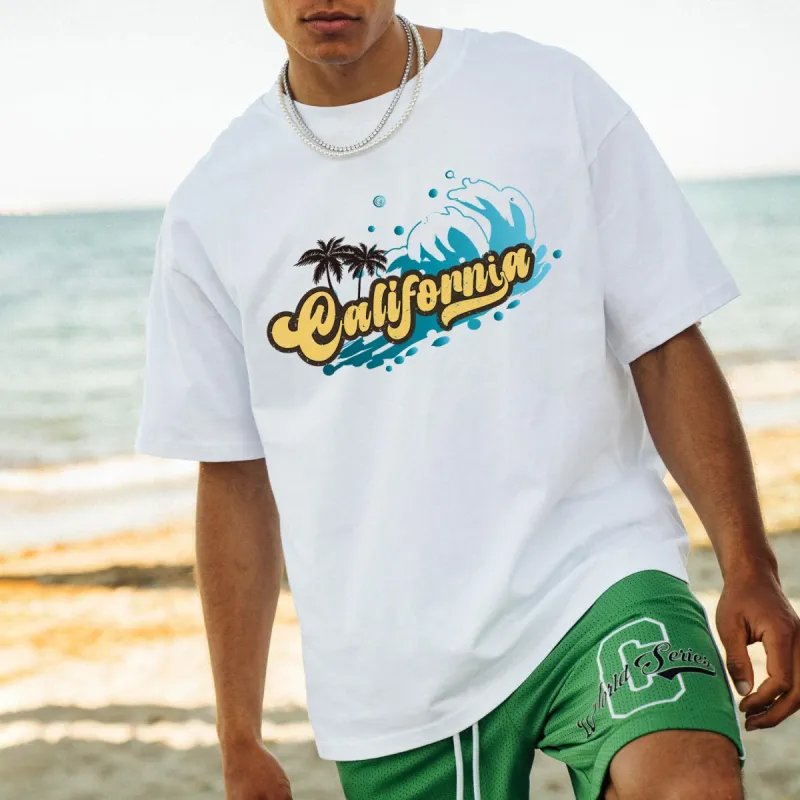 NOVAROPA™ California Men's Loose Fit T-shirt sold by Shopnova