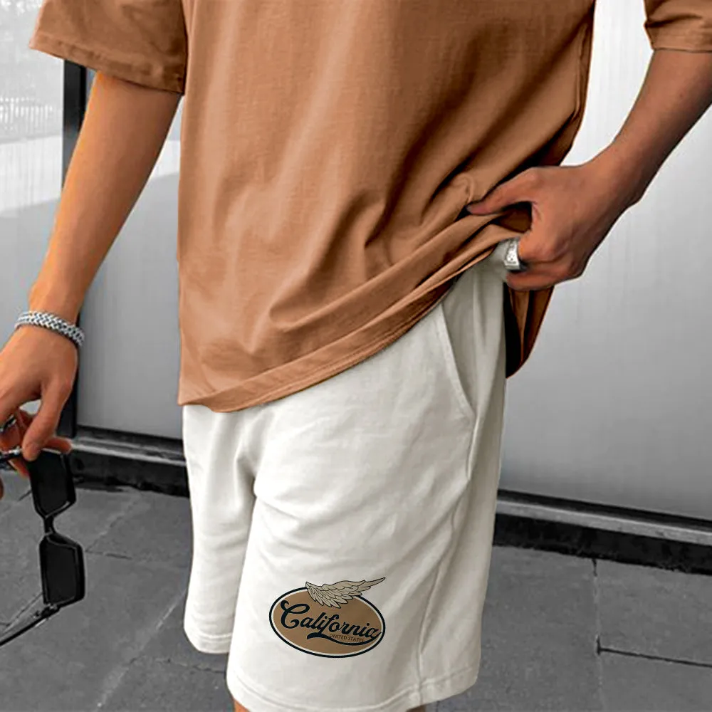 California Men's Stylish Casual Short Sleeves Tracksuits sold by Shopnova product image thumbnail 3