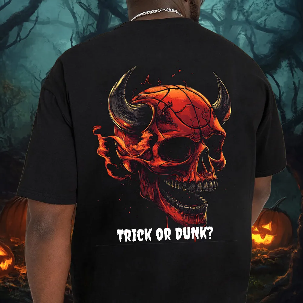 Men's Spooky Season Skull Bulls Basketball Lovers Tee sold by Shopnova product image thumbnail 2