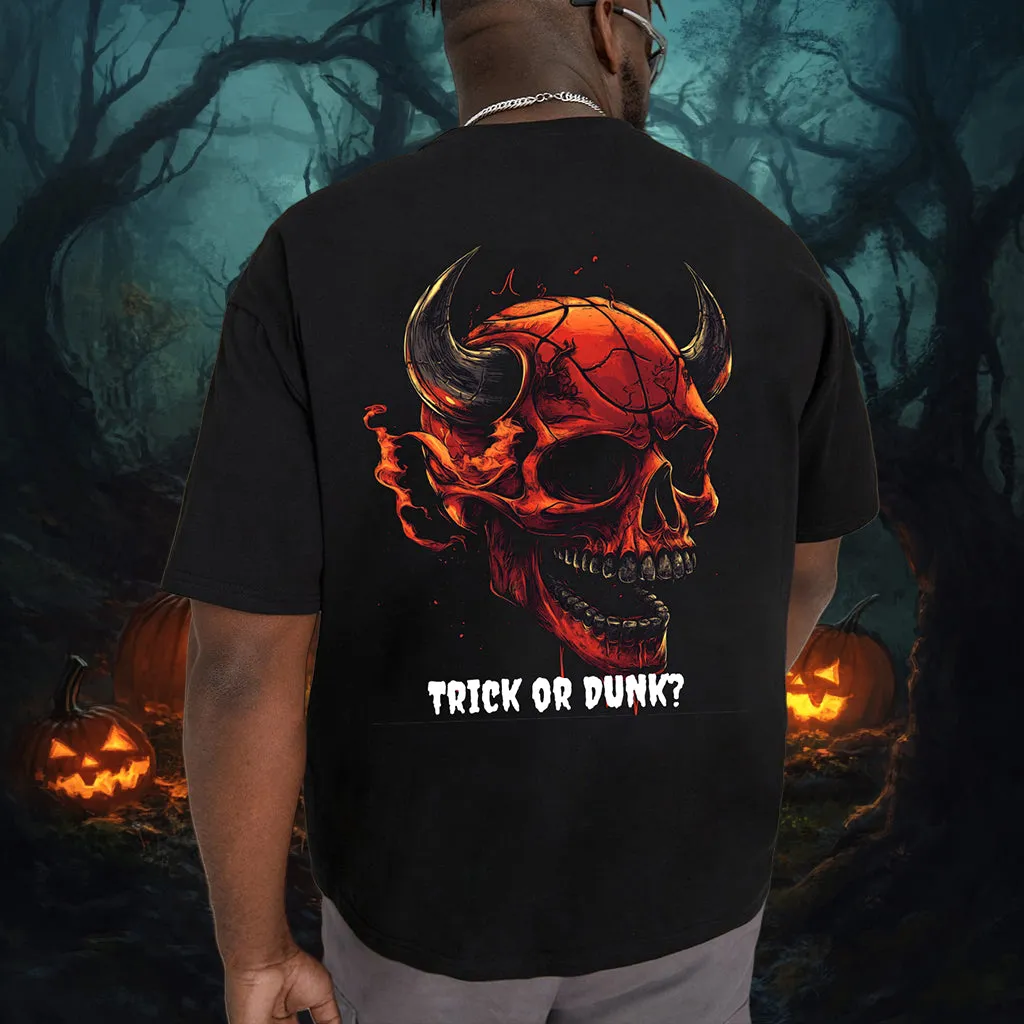 Men's Spooky Season Skull Bulls Basketball Lovers Tee sold by Shopnova